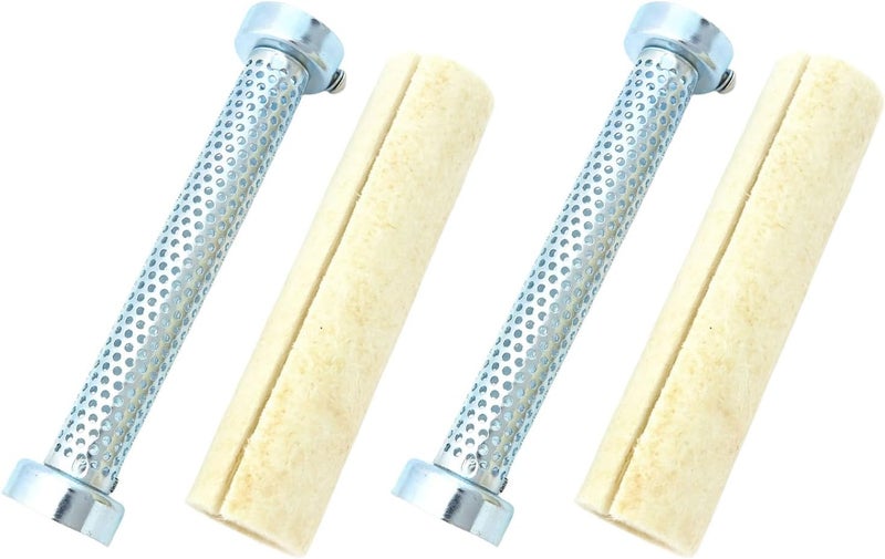 4into1 2 Pack Universal Motorcycle Steel Baffles With Packing Baffle Diameter 1.6" Length 8" For 1.75" Outer Dimension Pipe - Image 2